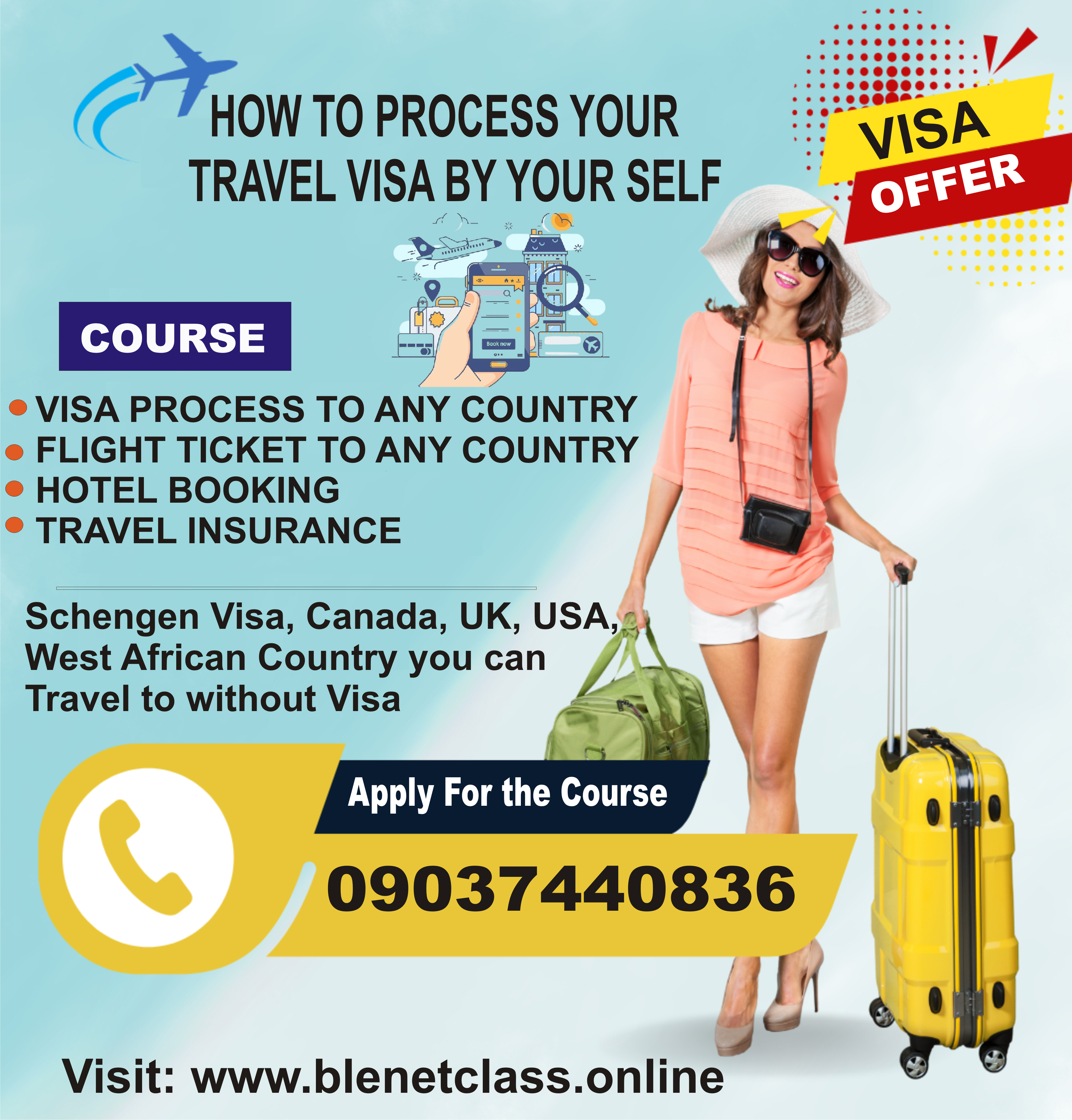 HOW TO PROCESS YOUR TRAVEL VISA BY YOUR SELF